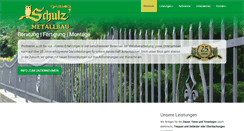 Desktop Screenshot of metallbauschulz.de